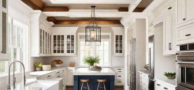 ceiling beams with crown molding